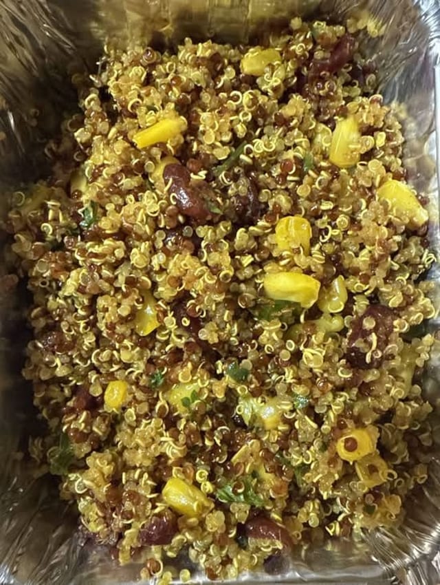 Mixed Quinoa, Corn, & Cranberry Mint.